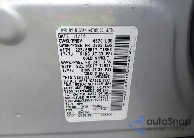 JN8AT2MV7HW256419: 43415397