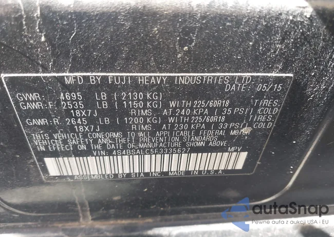 4S4BSALC5F3335627: 43416648