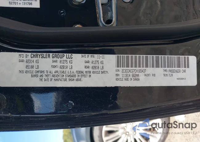 2C3CCACG7CH165437: 43416697