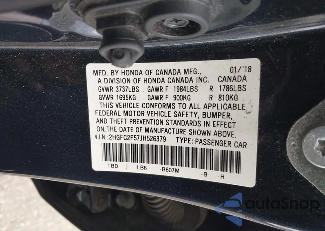 2HGFC2F57JH526379: 43416780