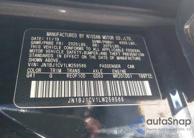 JN1BJ1CV1LW259586: 43416825