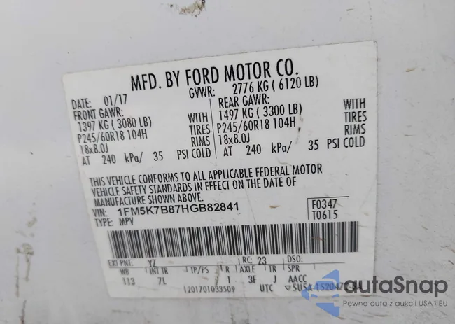 1FM5K7B87HGB82841: 43416919