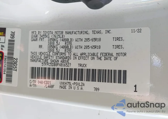 5TFPC5DB8PX016527: 43416971