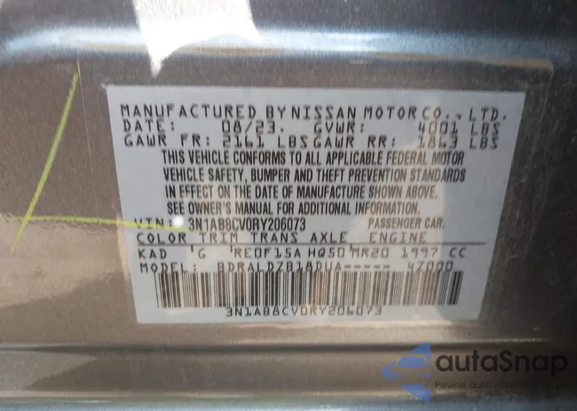 3N1AB8CV0RY206073: 43417066