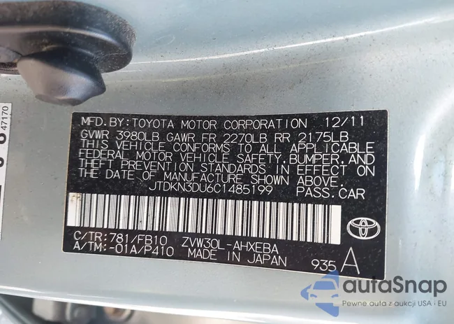 JTDKN3DU6C1485199: 43417120