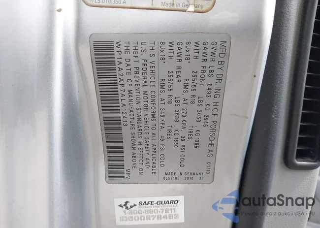 WP1AA2AP7ALA12413: 43416286