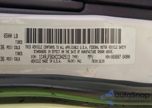 1C4RJFBGXCC342513: 43416360