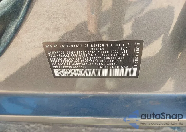 3VWC57BU2MM031127: 43416491