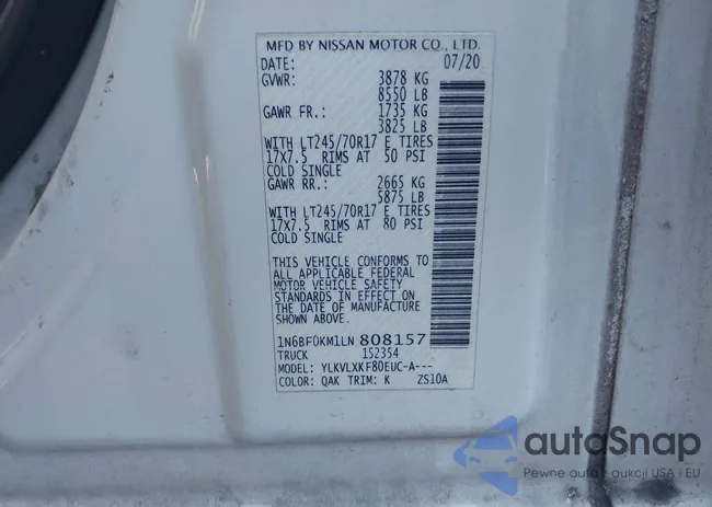 1N6BF0KM1LN808157: 43417585