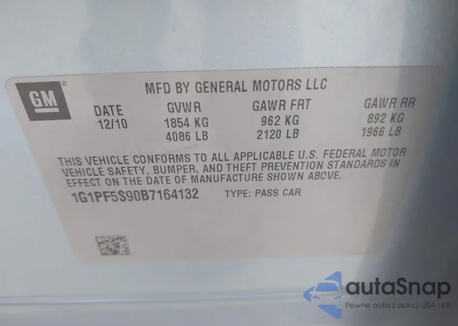 1G1PF5S90B7164132: 43417647