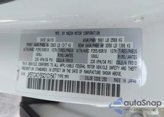 JM3TCACY5G0101547: 43417675