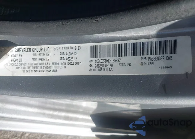 1C3CDZABXEN105097: 43417736