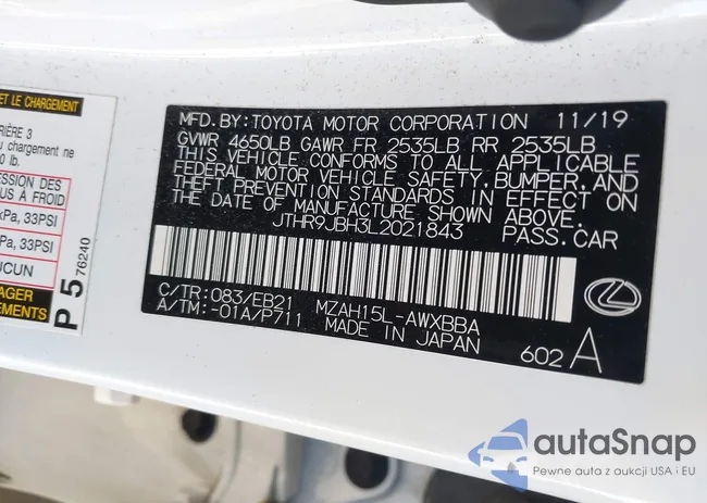 JTHR9JBH3L2021843: 43417360