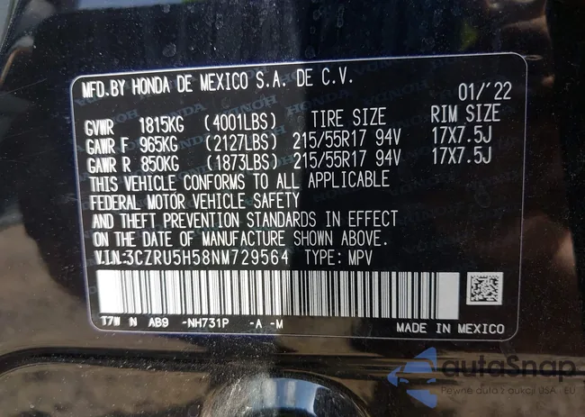 3CZRU5H58NM729564: 43417379