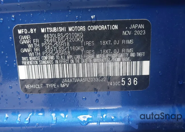 JA4ATWAA5RZ033522: 43417577