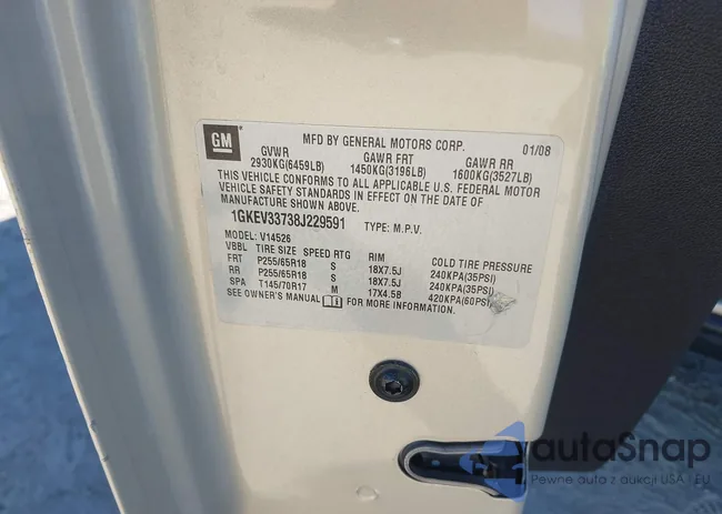 1GKEV33738J229591: 43418671