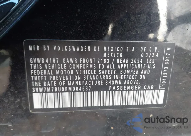 3VW7M7BU9RM064637: 43418960