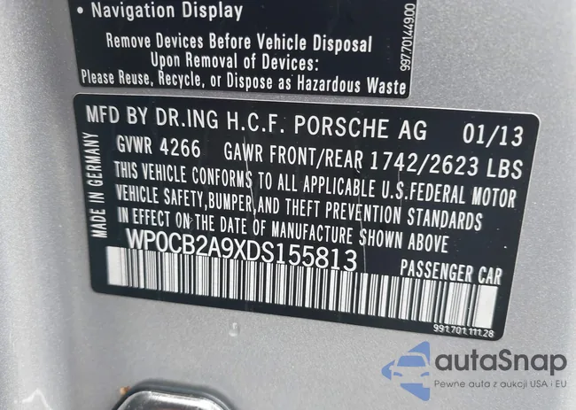 WP0CB2A9XDS155813: 43418201