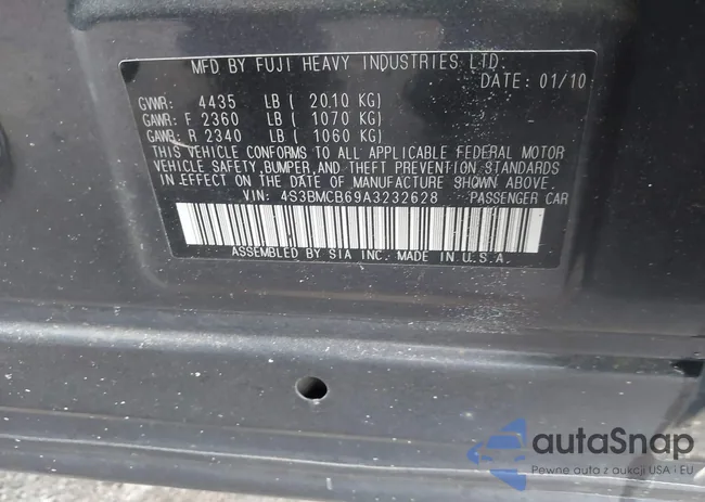 4S3BMCB69A3232628: 43418300