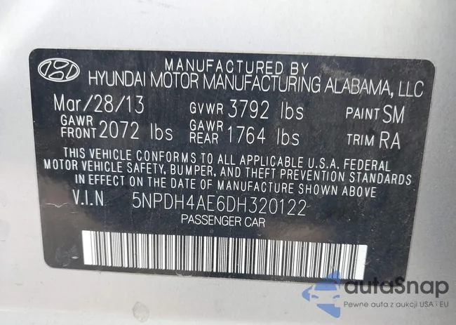 5NPDH4AE6DH320122: 43418372