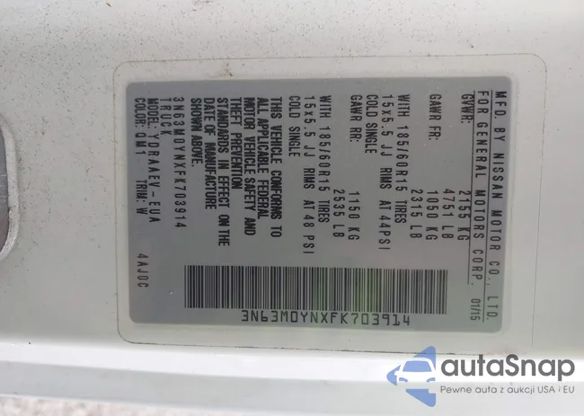 3N63M0YNXFK703914: 43418405