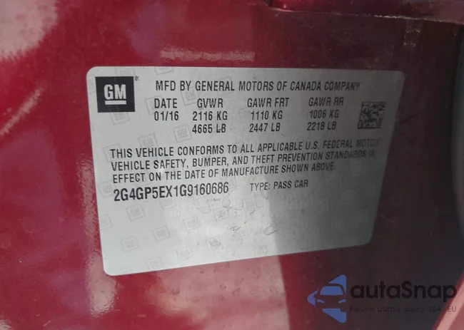 2G4GP5EX1G9160686: 43418414