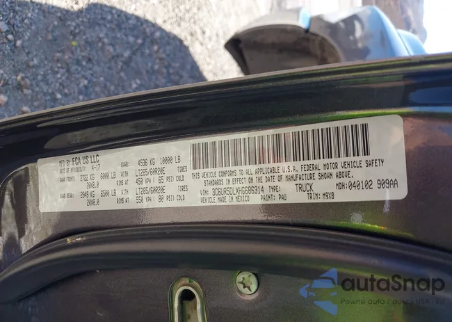 3C6UR5DLXHG686314: 43418435