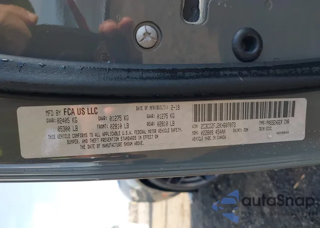 2C3CDZFJ2KH607073: 43418467