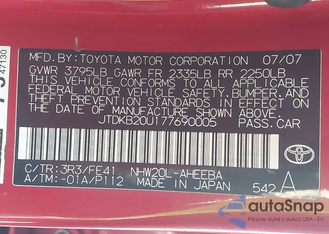 JTDKB20U177690005: 43418504