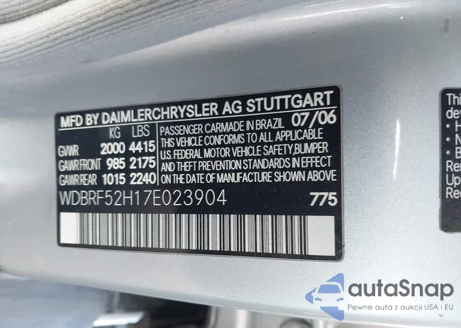 WDBRF52H17E023904: 43419730