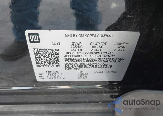 KL4AMBSL7RB138349: 43419898