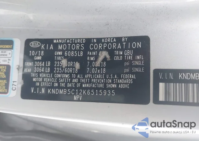 KNDMB5C12K6515935: 43420013