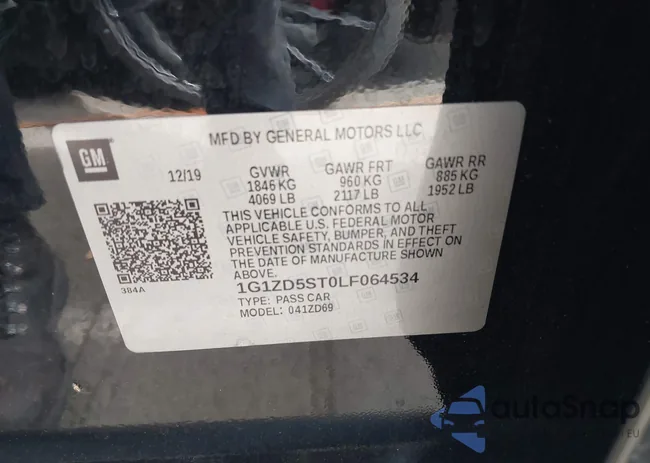 1G1ZD5ST0LF064534: 43420028