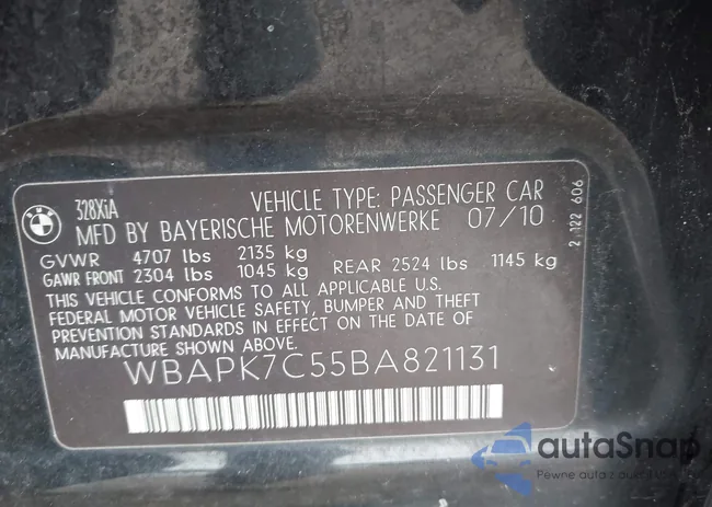 WBAPK7C55BA821131: 43420047