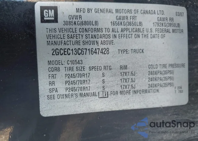 2GCEC13C671647428: 43420615