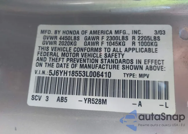 5J6YH18553L006410: 43420962