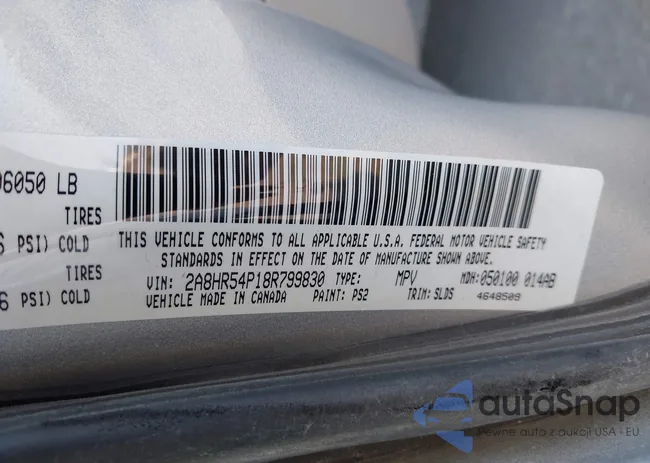 2A8HR54P18R799830: 43421180