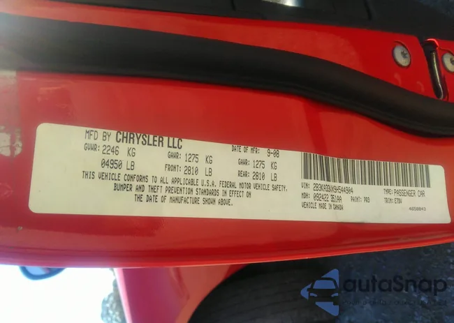 2B3KA33VX9H544904: 43420302