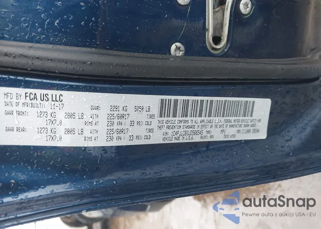 1C4PJLCB3JD566545: 43420529