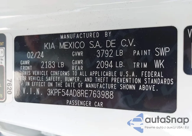 3KPF54AD8RE763988: 43421667