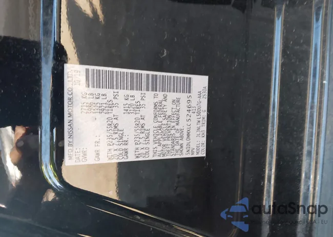 5N1DL0MMXLC524695: 43421803