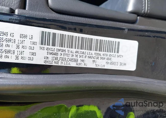 1C4RJFBG9JC405968: 43421845