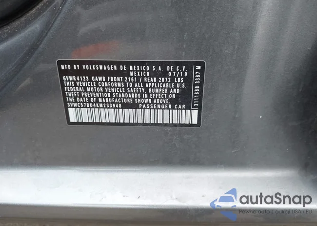 3VWC57BU4KM233948: 43421979