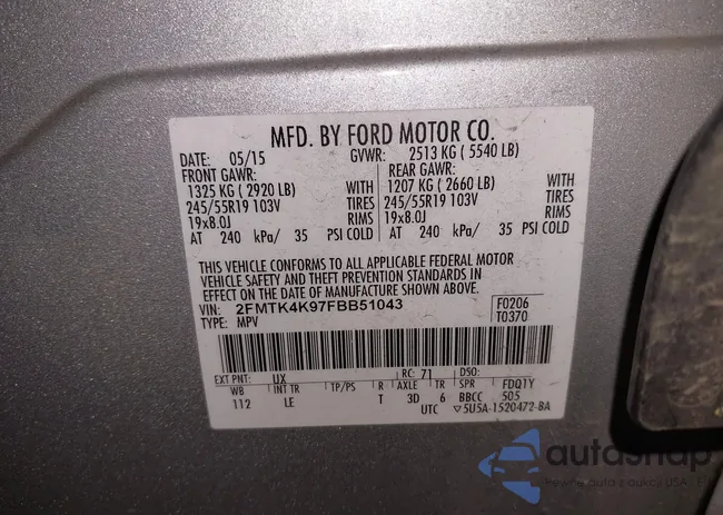 2FMTK4K97FBB51043: 43421553