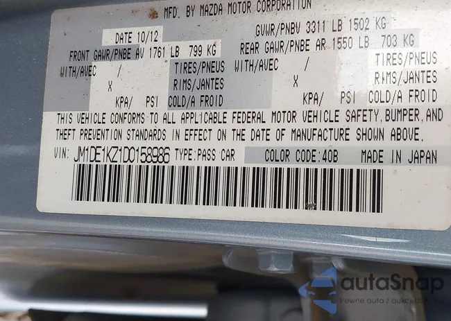 JM1DE1KZ1D0158986: 43422648