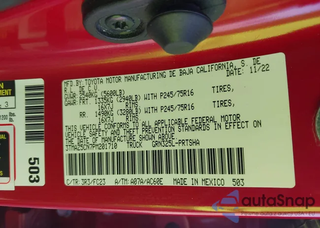 3TMAZ5CN7PM201710: 43422746