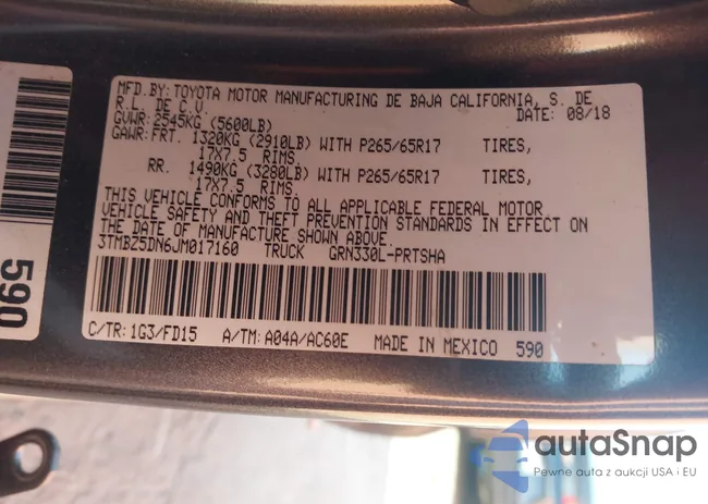 3TMBZ5DN6JM017160: 43423023