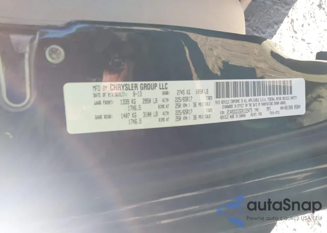 2C4RDGCG5ER122475: 43423105