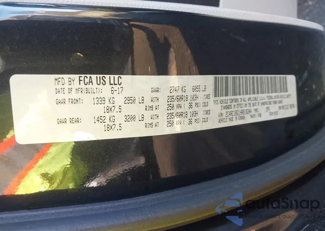 2C4RC1BG1HR816344: 43422224