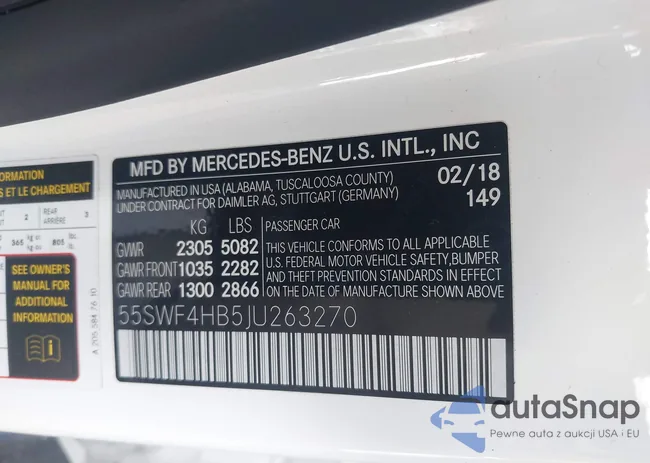 55SWF4HB5JU263270: 43422315